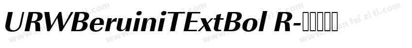 URWBeruiniTExtBol R字体转换